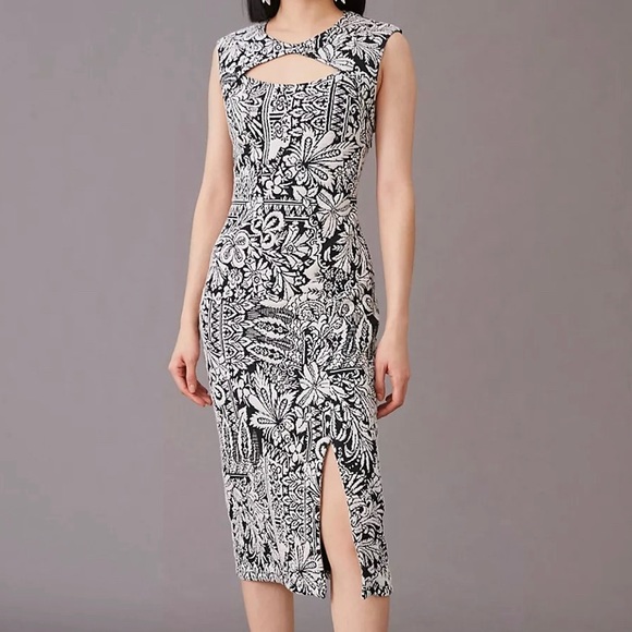 Anthropologie Dresses & Skirts - Anthropologie Jacquard Cut-Out Midi Dress. Size Medium